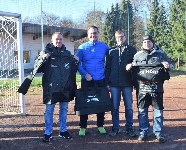 Foto zeigt v.l.n.r.: Guido Stommel, Mathias Welteroth, Klaus Nohl, Tarik Zamzow.
