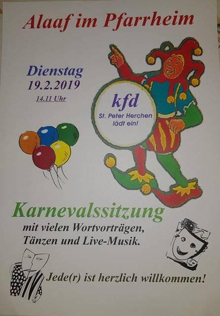 Stimmung im Pfarrheim Herchen