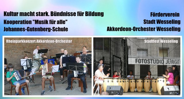 Schöne Auftritte der Kooperationsprojekte "Musik für alle" an der Johannes-Gutenberg-Schule.