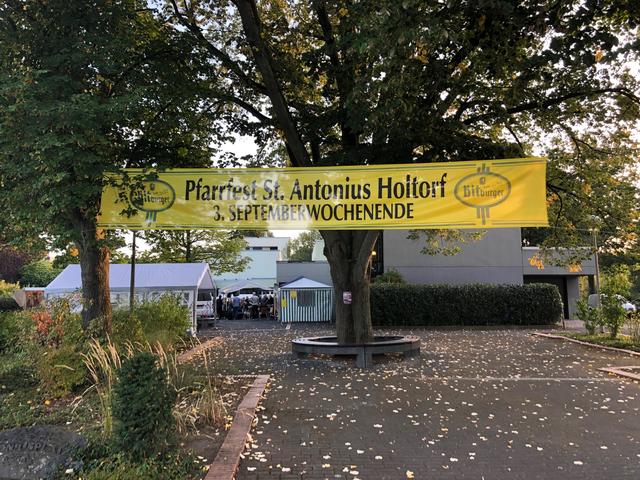 Transparent zum Pfarrfest in Holtorf