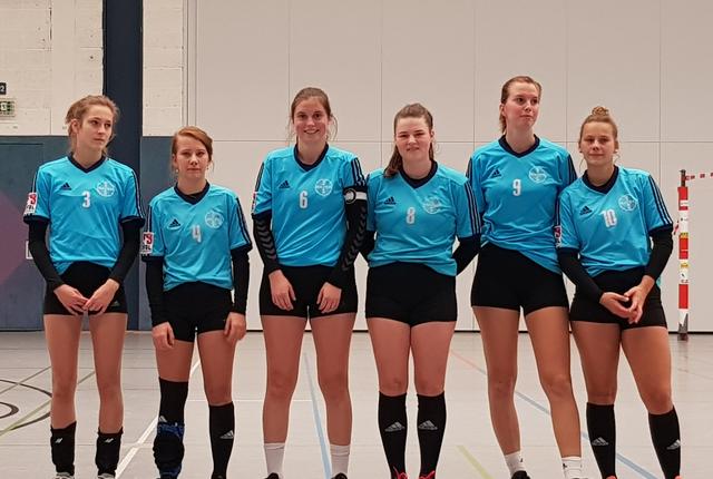 Die Bundesliga-Damen des TSV. von links: Katrin Hagen, Lina Hasenjäger, Ayleen Hodel, Alina Tiemesmann, Marie Hodel, Jana Hasenjäger