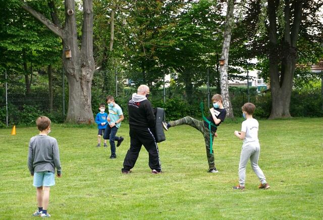Erstes Training draußen!
