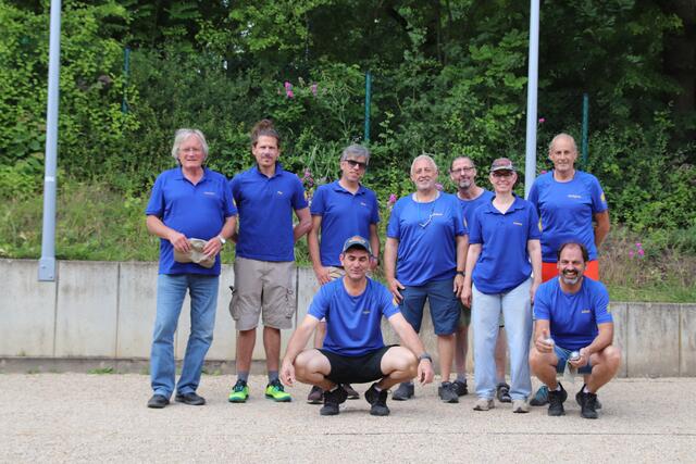 das siegreiche Team des Boule Clubs Brühl im BTV