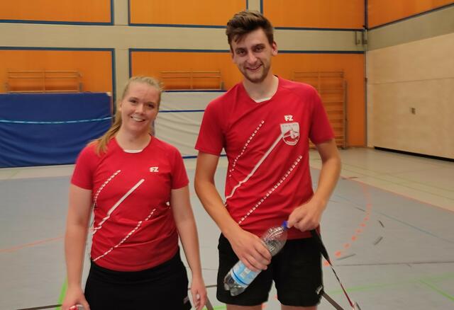 Mixed der 3. Mannschaft: Verena Lemke und Lars Bopper